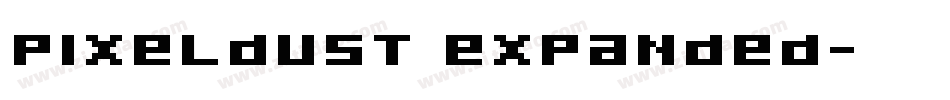 Pixeldust Expanded字体转换